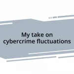 My take on cybercrime fluctuations